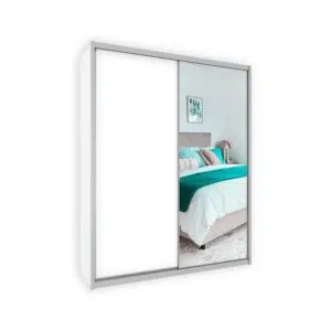 ארון דגם עמית 2 דלתות מלמין דלת מראה