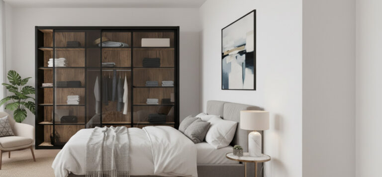 ראשי ארונות הזזה עם 3 דלתות מעוצבים